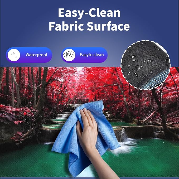 Wknoon. Extra Large Gaming & Office Mouse Pad – Enchanted Waterfall in a - Image 5