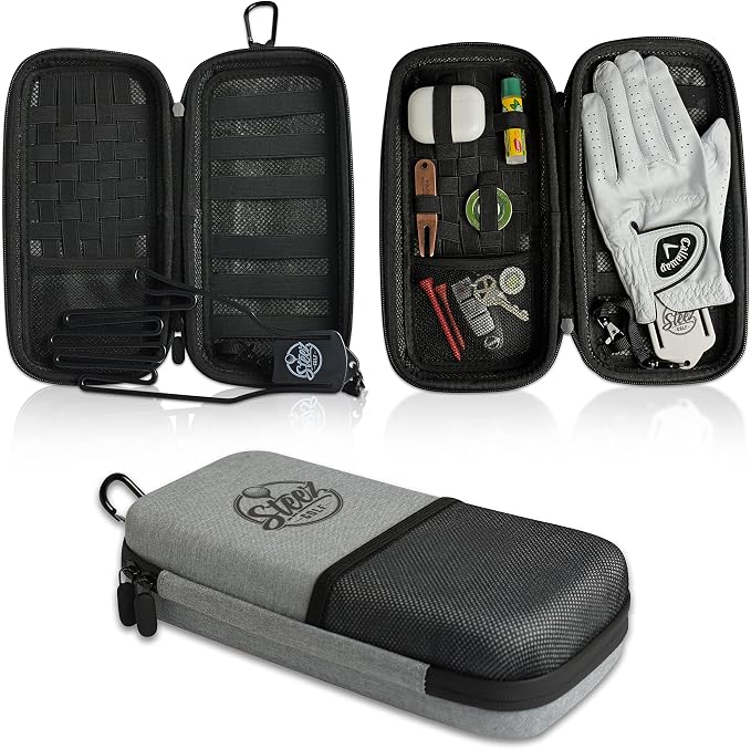 Accessory Case - Golf Bag Organizer. Airtight, Water-Resistant, Protective Hard by SteezGolf