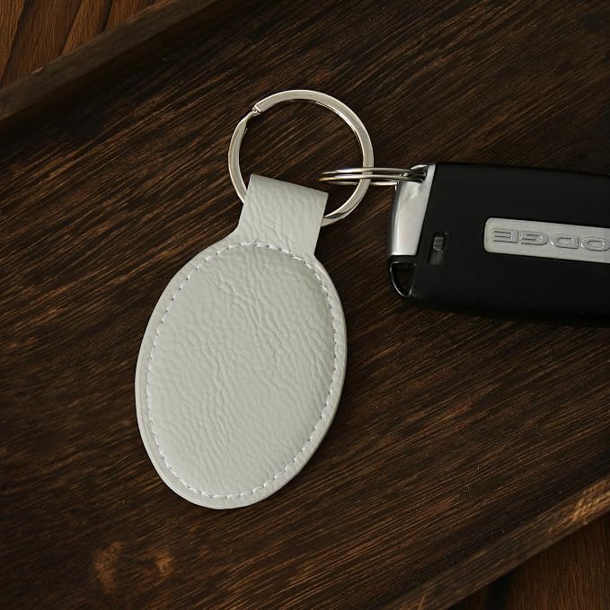 LaserGram Oval Keychain, Off Road Racer, Personalized Engraving Included - Image 3