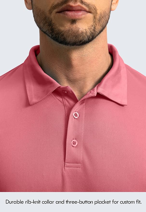 Men's Polo Shirt Long Sleeve Golf Shirts Lightweight UPF 50+ Sun Protection - Image 4