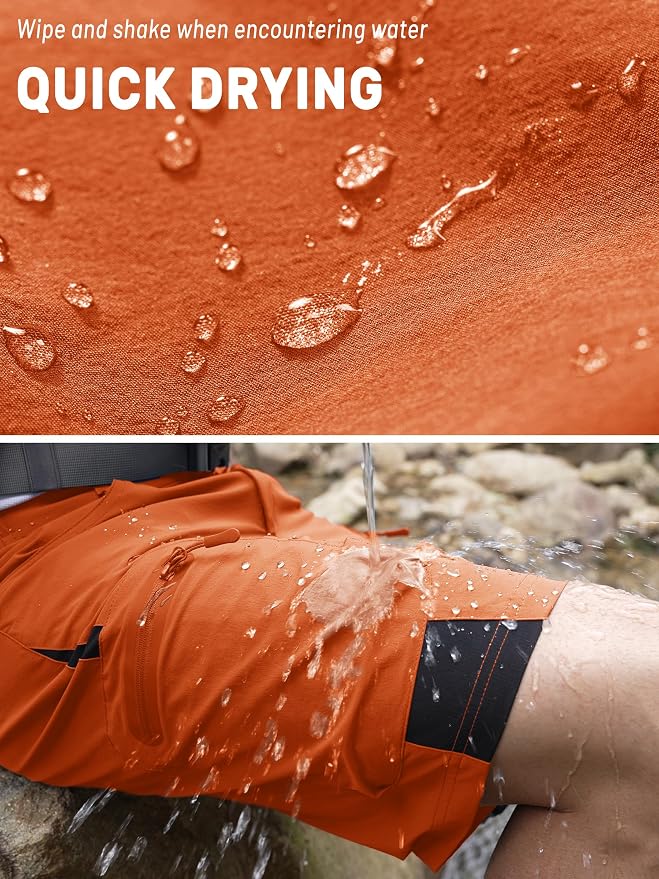 TACVASEN Men's Hiking Cargo Shorts 10" - Image 3