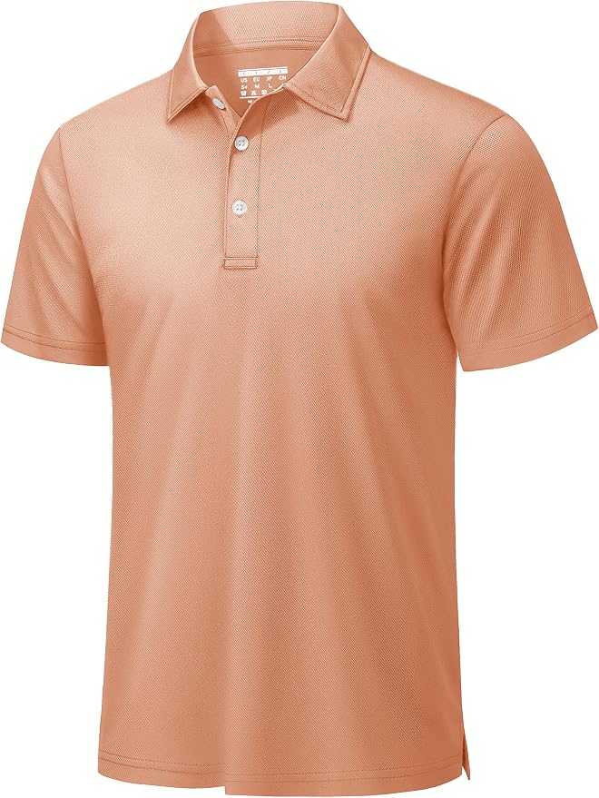 TACVASEN Mens Golf Shirt Dry Fit Mens Polo Shirts Short Sleeve Performance Golf by TACVASEN