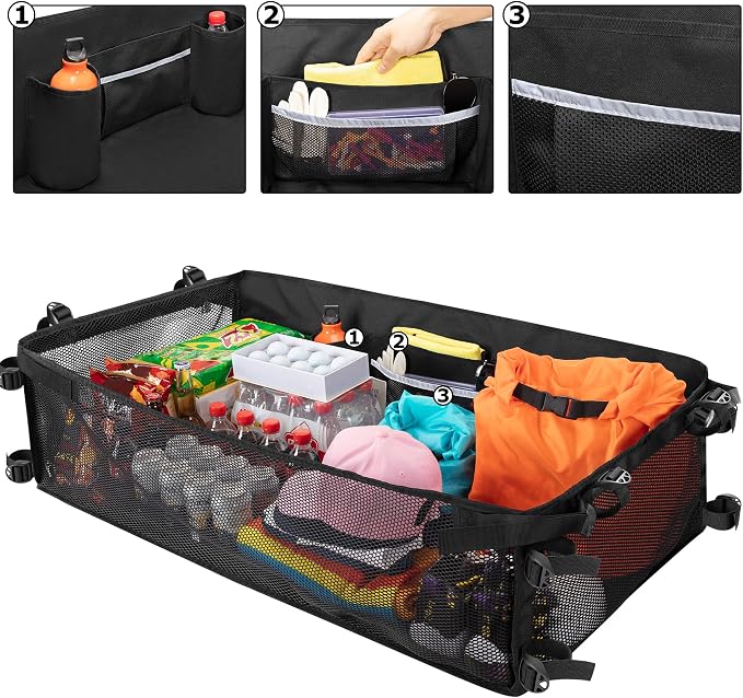 Golf Cart Cargo Mesh Organizer Compatible - Image 4
