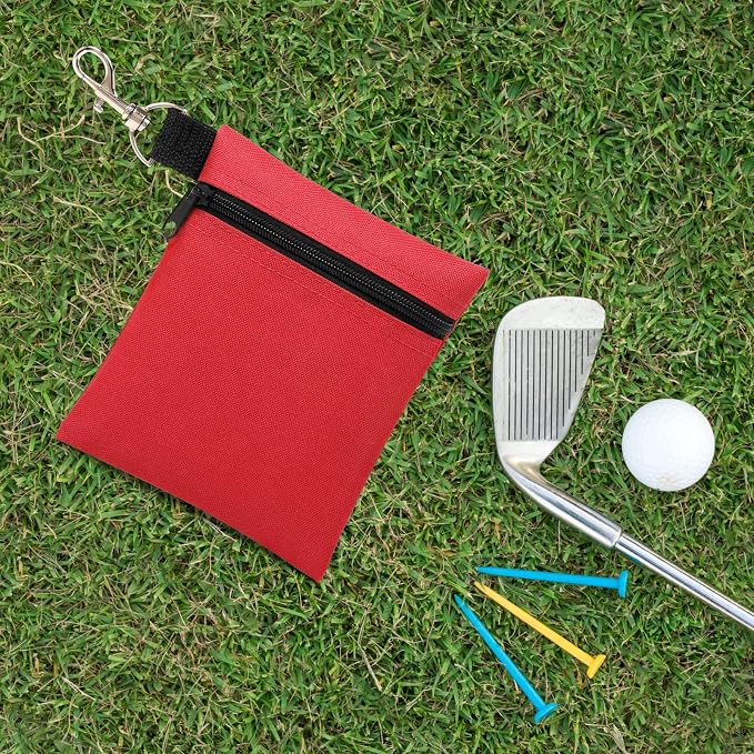 BuyAgain Golf Tee Pouch, 5.62 X 6.87 Inch Professional Zipper Golf Tee/Ball - Image 7