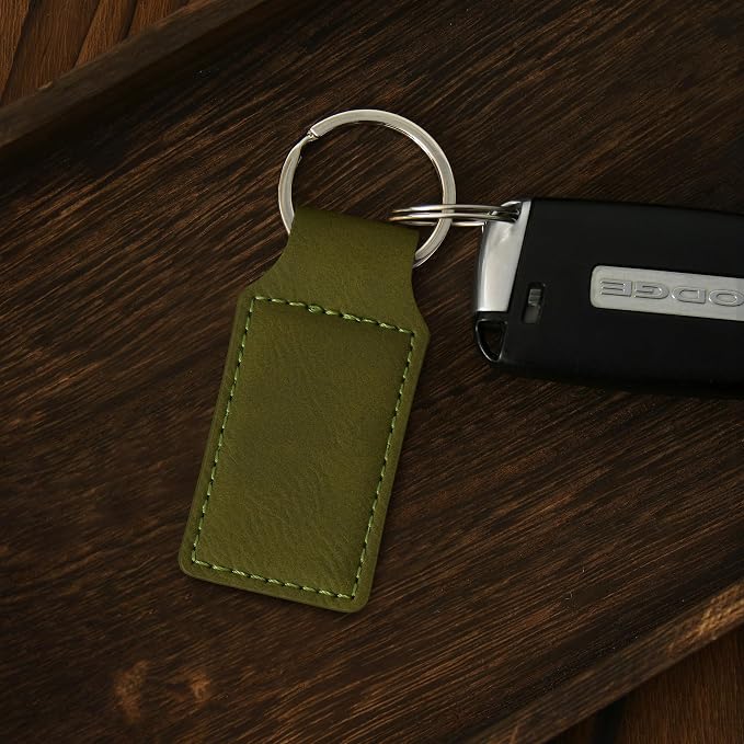 LaserGram Rectangle Keychain, Coat of Arms Germany, Personalized Engraving - Image 3