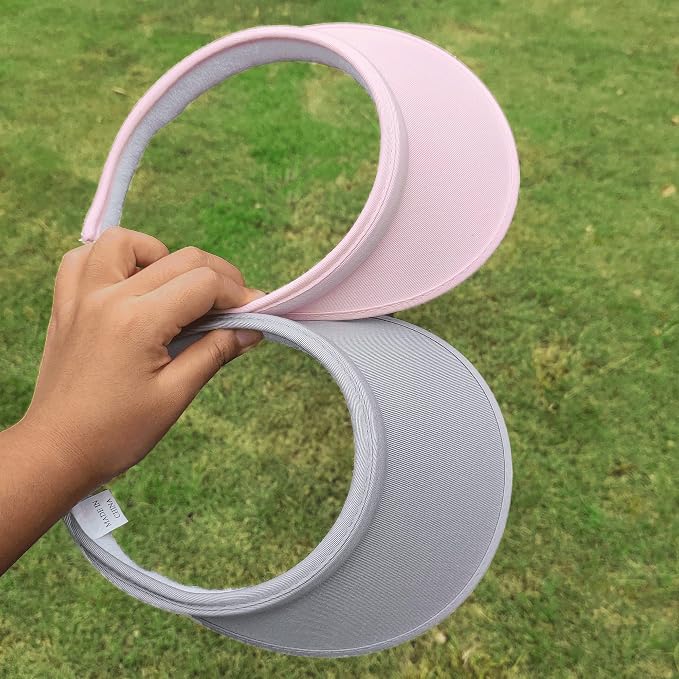 2 Pack Sun Visor Hats Women Men Clip On Wide Brim Visors Hat Outdoor Sports - Image 5
