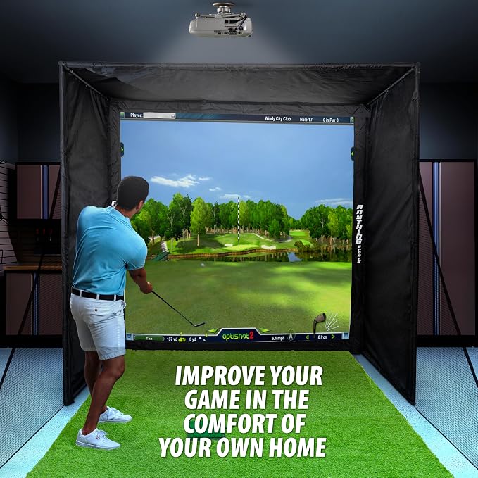 Complete Golf Simulator Enclosure Package – 4K-Ready Impact Screen - Image 2