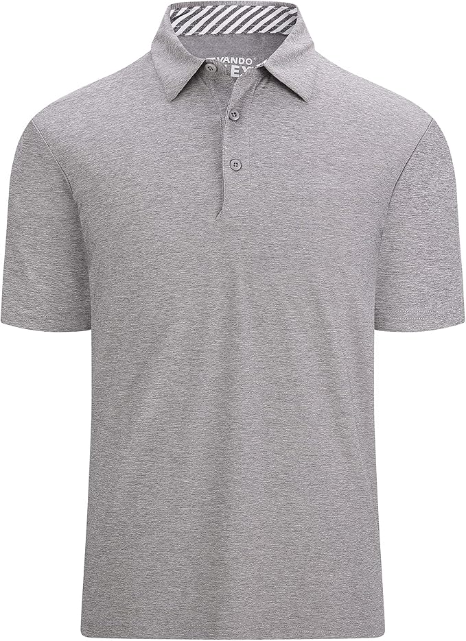 Alex Vando Mens Golf Shirt Moisture Wicking Quick-Dry Short Sleeve Casual Polo by AlexVando