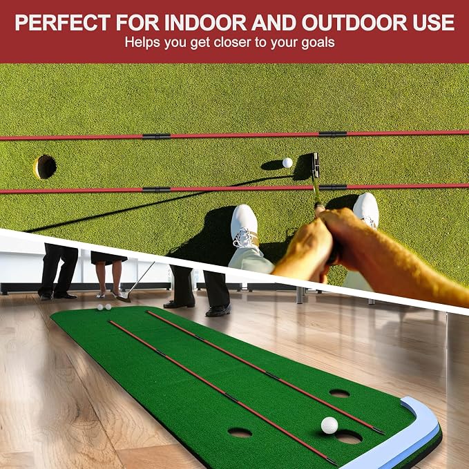 Golf Alignment Sticks 2 Pack, Golf Alignment Rods Upgraded 48" Collapsible Golf - Image 6