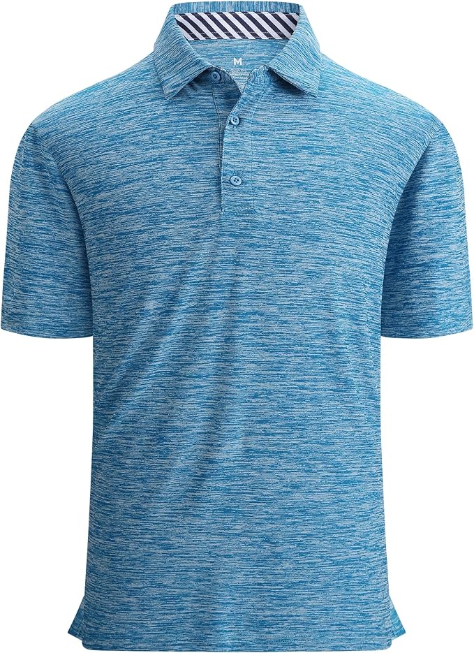Alex Vando Mens Golf Shirt Moisture Wicking Quick-Dry Short Sleeve Casual Polo by AlexVando