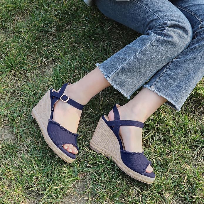 JOY IN LOVE Platform Wedge Sandals - Image 5
