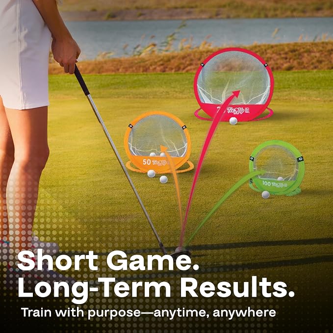PGA Tour Golf Practice Aids by Golfgen: Premium Chipping Nets, Putting Rings - Image 3