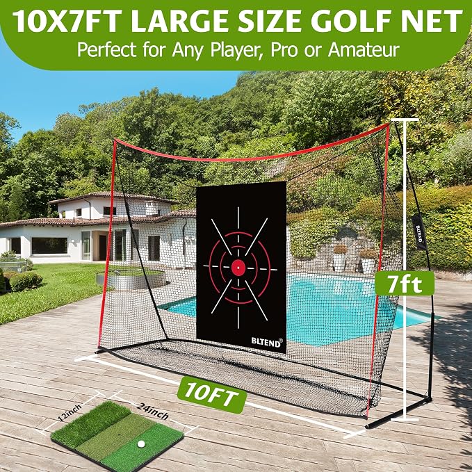 Bltend Golf Net: 10x7ft Golf Practice Nets - Image 5