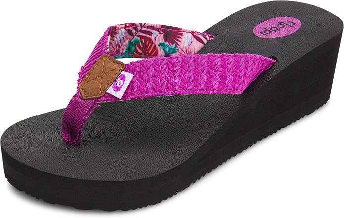 Floopi High Heel Wedge Sandals for Women-Comfort Yoga Mat Footbed for Support - Image 3