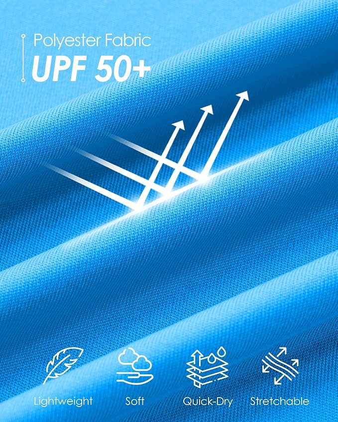 Boladeci Men's UPF 50+ Sun Shirts 1/4 Zip Long Sleeve SPF UV Protection - Image 4