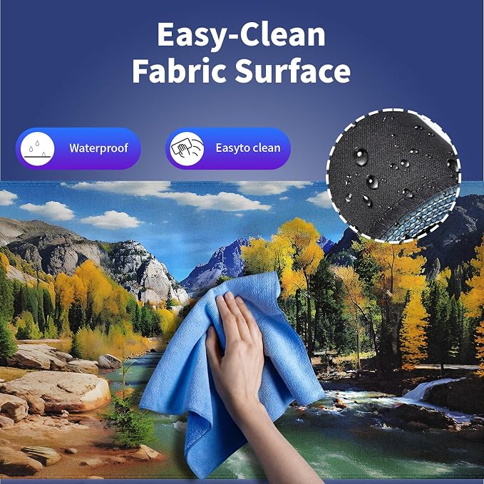 Wknoon. Extra Large Gaming & Office Mouse Pad – Natural Landscape Mountains of - Image 5