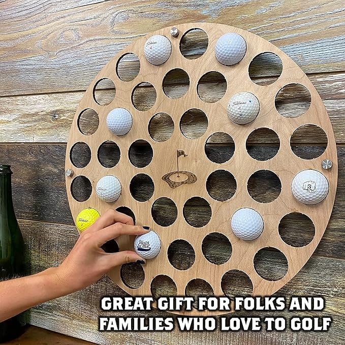 Torched Golf Ball Display Holder Collector’s Case Holds 42 Golf Balls Wall - Image 3