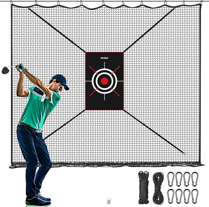 Golf Netting 7Ft, 20Ft Golf Practice Net by Beutyal