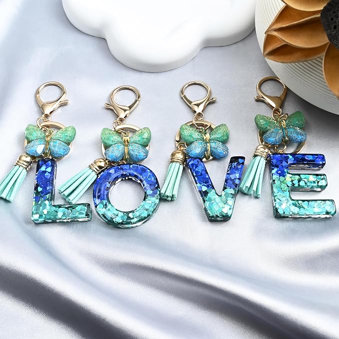 JINGUAZI Initial letter Keychains - Image 4
