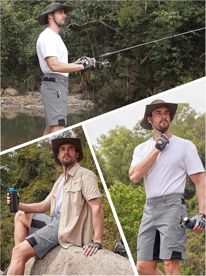 TACVASEN Men's Hiking Cargo Shorts 10" - Image 6