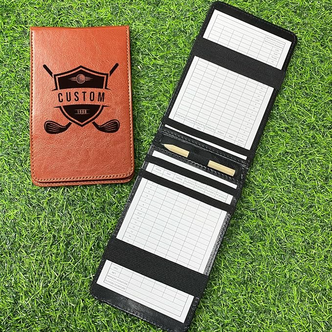 Personalized Golf Scorecard Holder – Custom Golf Score Card Cover by Unknown