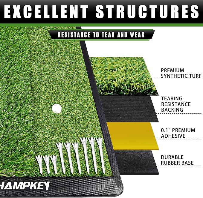 CHAMPKEY Dual-Turf Golf Hitting Mat | Come - Image 4