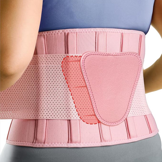 FEATOL Back Brace for Lower Back Pain, Breathable Back Support Belt for Women & by FEATOL