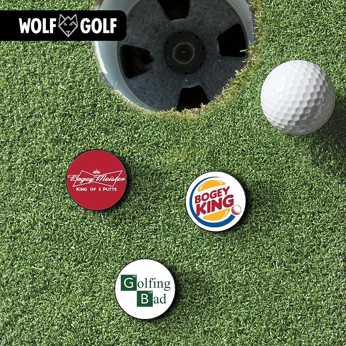 Golf Ball Marker Hat Clip | 3 Pack | Choose Your Golf Gift Set | Golf Marker - Image 2