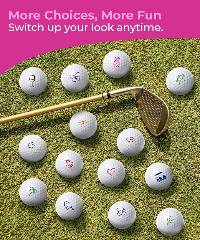 Self-Inking Golf Ball Stamp | Chic & Fun Golf Ball Stamper | Fast-Drying - Image 5