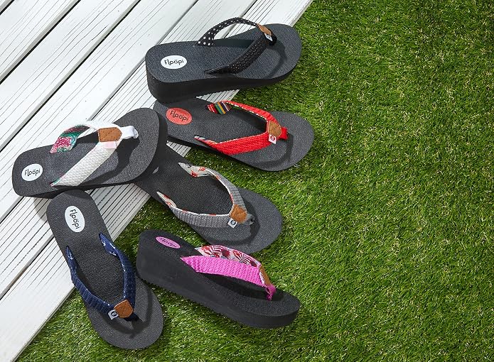 Floopi High Heel Wedge Sandals for Women-Comfort Yoga Mat Footbed for Support - Image 6